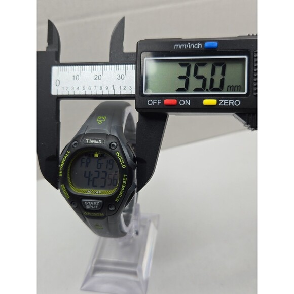 Timex Ironman Classic 30 Womens 34mm Gray Green Digital Sports Watch New Battery main image 7